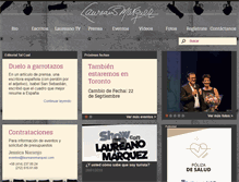 Tablet Screenshot of laureanomarquez.com